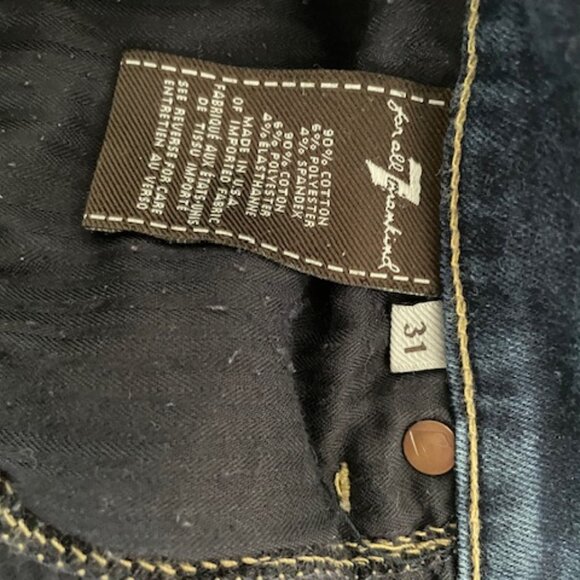 7 for All Mankind Slim Straight Capri Jeans - Picture 3 of 4